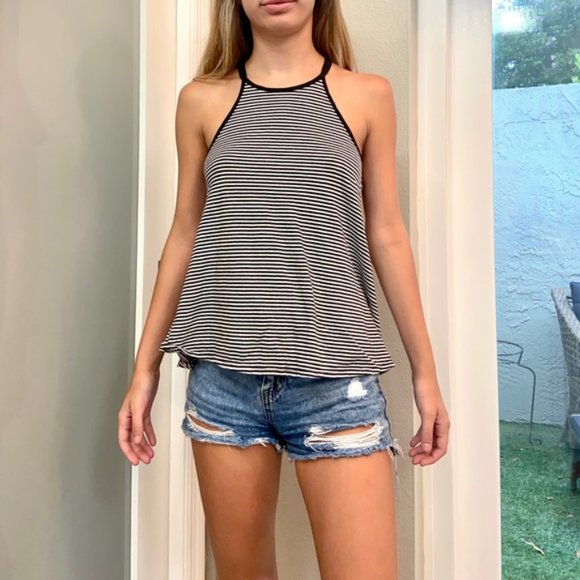 Hollister | Striped Halter Tank - Picture 2 of 12